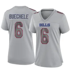 Women's Shane Buechele Buffalo Bills No.6 Game Atmosphere Fashion Jersey - Gray