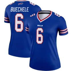 Women's Shane Buechele Buffalo Bills No.6 Legend Jersey - Royal