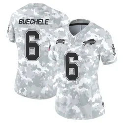 Women's Shane Buechele Buffalo Bills No.6 Limited 2024 Salute to Service Jersey - Arctic Camo