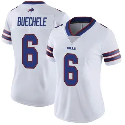 Women's Shane Buechele Buffalo Bills No.6 Limited Color Rush Vapor Untouchable Jersey - White