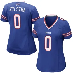 Women's Shane Zylstra Buffalo Bills No.0 Game Team Color Jersey - Royal Blue