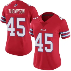 Women's Shaq Thompson Buffalo Bills No.45 Limited Color Rush Vapor Untouchable Jersey - Red