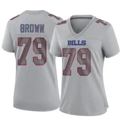 Women's Spencer Brown Buffalo Bills No.79 Game Atmosphere Fashion Jersey - Gray