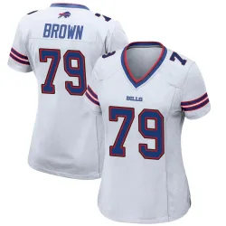 Women's Spencer Brown Buffalo Bills No.79 Game Jersey - White