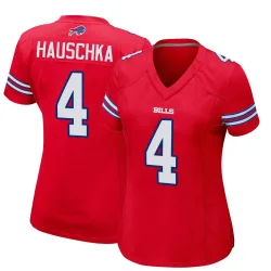 Women's Stephen Hauschka Buffalo Bills No.4 Game Alternate Jersey - Red