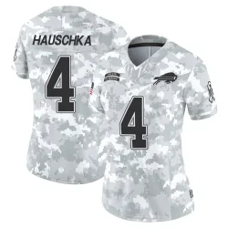 Women's Stephen Hauschka Buffalo Bills No.4 Limited 2024 Salute to Service Jersey - Arctic Camo
