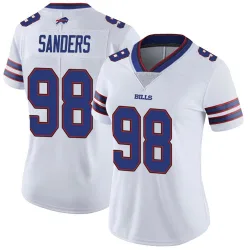 Women's T.J. Sanders Buffalo Bills No.98 Limited Color Rush Vapor Untouchable Jersey - White