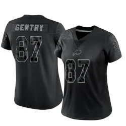 Women's Tanner Gentry Buffalo Bills No.87 Limited Reflective Jersey - Black