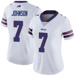 Women's Taron Johnson Buffalo Bills No.7 Limited Color Rush Vapor Untouchable Jersey - White
