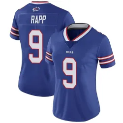 Women's Taylor Rapp Buffalo Bills No.9 Limited Team Color Vapor Untouchable Jersey - Royal