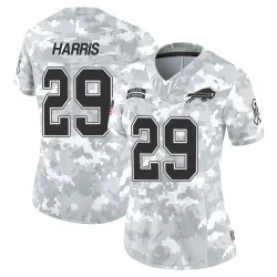 Women's Tim Harris Buffalo Bills No.29 Limited 2024 Salute to Service Jersey - Arctic Camo