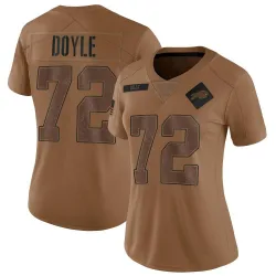 Women's Tommy Doyle Buffalo Bills No.72 Limited 2023 Salute To Service Jersey - Brown
