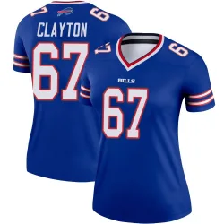 Women's Travis Clayton Buffalo Bills No.67 Legend Jersey - Royal