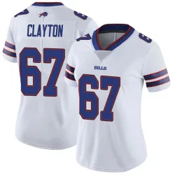 Women's Travis Clayton Buffalo Bills No.67 Limited Color Rush Vapor Untouchable Jersey - White