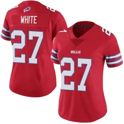 Women's Tre'Davious White Buffalo Bills No.27 Limited Color Rush Vapor Untouchable Jersey - Red