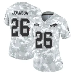 Women's Ty Johnson Buffalo Bills No.26 Limited 2024 Salute to Service Jersey - Arctic Camo