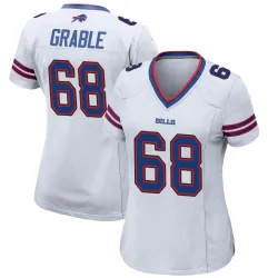 Women's Tylan Grable Buffalo Bills No.68 Game Jersey - White