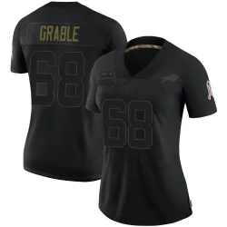 Women's Tylan Grable Buffalo Bills No.68 Limited 2020 Salute To Service Jersey - Black