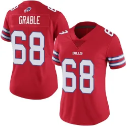 Women's Tylan Grable Buffalo Bills No.68 Limited Color Rush Vapor Untouchable Jersey - Red