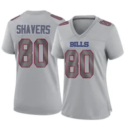Women's Tyrell Shavers Buffalo Bills No.80 Game Atmosphere Fashion Jersey - Gray