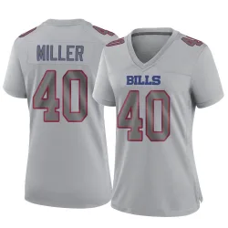 Women's Von Miller Buffalo Bills No.40 Game Atmosphere Fashion Jersey - Gray