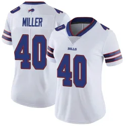 Women's Von Miller Buffalo Bills No.40 Limited Color Rush Vapor Untouchable Jersey - White