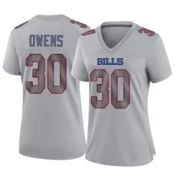 Women's Wande Owens Buffalo Bills No.30 Game Atmosphere Fashion Jersey - Gray