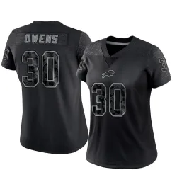 Women's Wande Owens Buffalo Bills No.30 Limited Reflective Jersey - Black