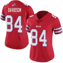 Women's Zach Davidson Buffalo Bills No.84 Limited Color Rush Vapor Untouchable Jersey - Red