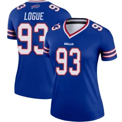 Women's Zion Logue Buffalo Bills No.93 Legend Jersey - Royal