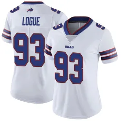 Women's Zion Logue Buffalo Bills No.93 Limited Color Rush Vapor Untouchable Jersey - White