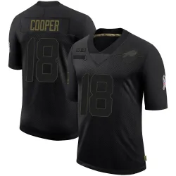 Youth Amari Cooper Buffalo Bills No.18 Limited 2020 Salute To Service Jersey - Black