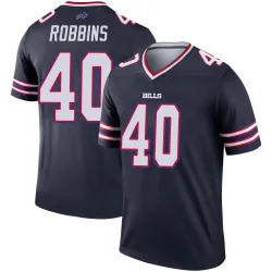 Youth Brad Robbins Buffalo Bills No.40 Legend Inverted Jersey - Navy