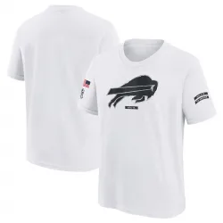 Youth Buffalo Bills No. 2024 Salute To Service T-Shirt - White