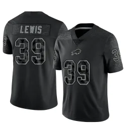 Youth Cam Lewis Buffalo Bills No.39 Limited Reflective Jersey - Black