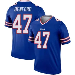 Youth Christian Benford Buffalo Bills No.47 Legend Jersey - Royal