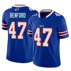 Youth Christian Benford Buffalo Bills No.47 Limited Vapor F.U.S.E. Jersey - Royal