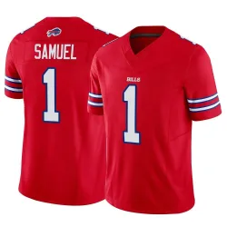 Youth Curtis Samuel Buffalo Bills No.1 Limited Vapor F.U.S.E. Jersey - Red