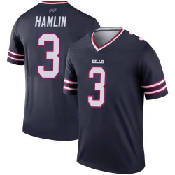 Youth Damar Hamlin Buffalo Bills No.3 Legend Inverted Jersey - Navy