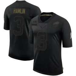 Youth Damar Hamlin Buffalo Bills No.3 Limited 2020 Salute To Service Jersey - Black