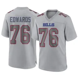 Youth David Edwards Buffalo Bills No.76 Game Atmosphere Fashion Jersey - Gray