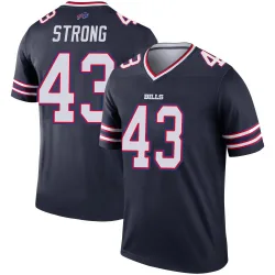 Youth Dorian Strong Buffalo Bills No.43 Legend Inverted Jersey - Navy