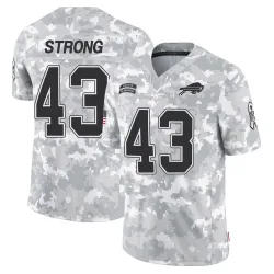Youth Dorian Strong Buffalo Bills No.43 Limited 2024 Salute to Service Jersey - Arctic Camo