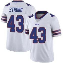 Youth Dorian Strong Buffalo Bills No.43 Limited Color Rush Vapor Untouchable Jersey - White