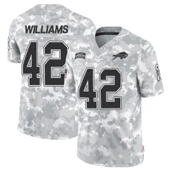 Youth Dorian Williams Buffalo Bills No.42 Limited 2024 Salute to Service Jersey - Arctic Camo