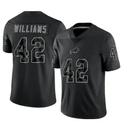 Youth Dorian Williams Buffalo Bills No.42 Limited Reflective Jersey - Black