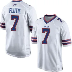 Youth Doug Flutie Buffalo Bills No.7 Game Jersey - White