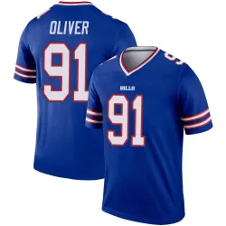 Youth Ed Oliver Buffalo Bills No.91 Legend Inverted Jersey - Royal