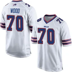 Youth Eric Wood Buffalo Bills No.70 Game Jersey - White