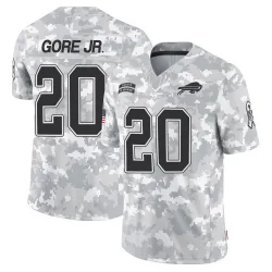 Youth Frank Gore Jr. Buffalo Bills No.20 Limited 2024 Salute to Service Jersey - Arctic Camo